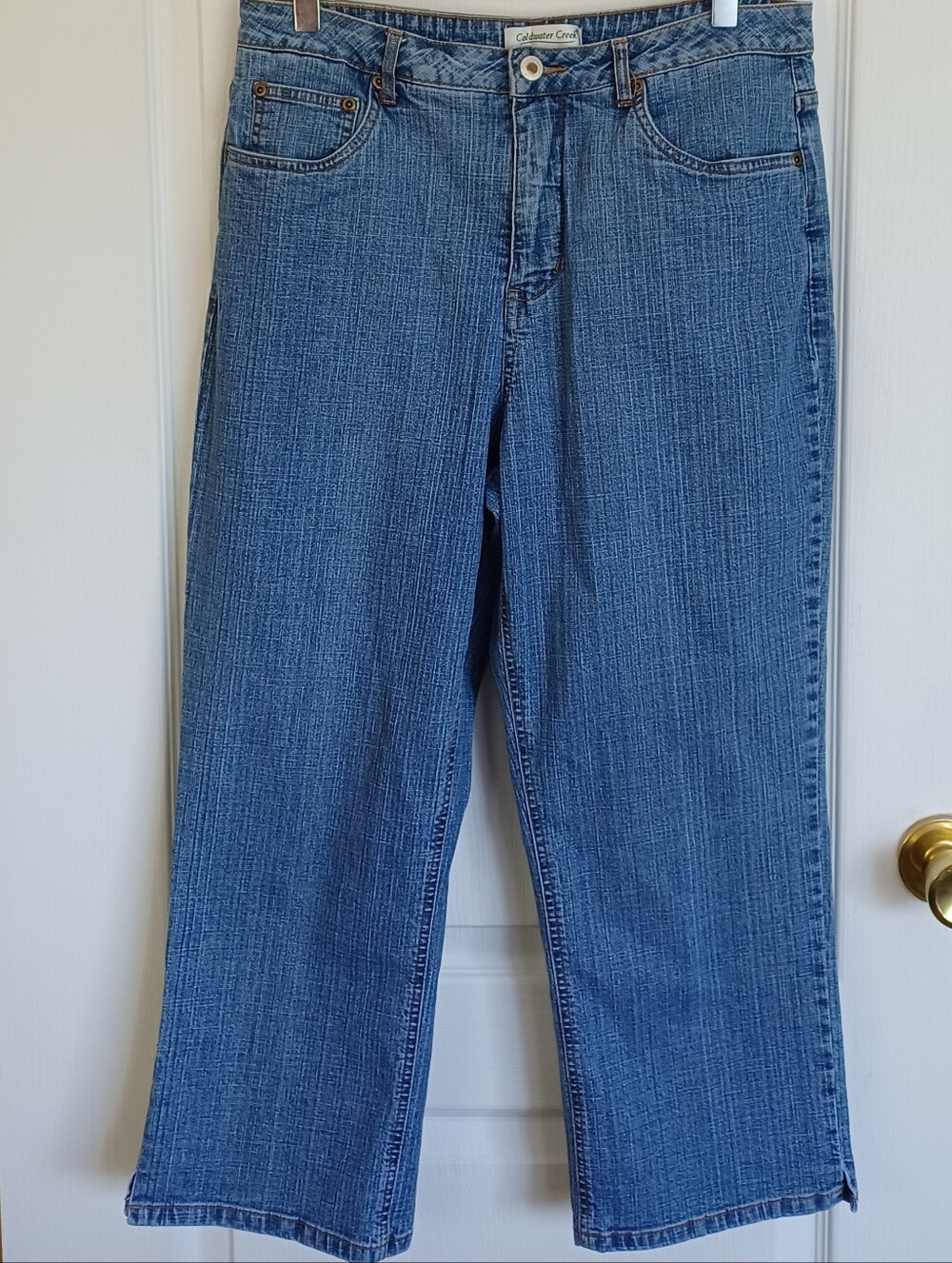 VTG/Y2K Coldwater Creek Slub Denim Capri/Crop Jeans Size 10 High Rise 31" x 23"